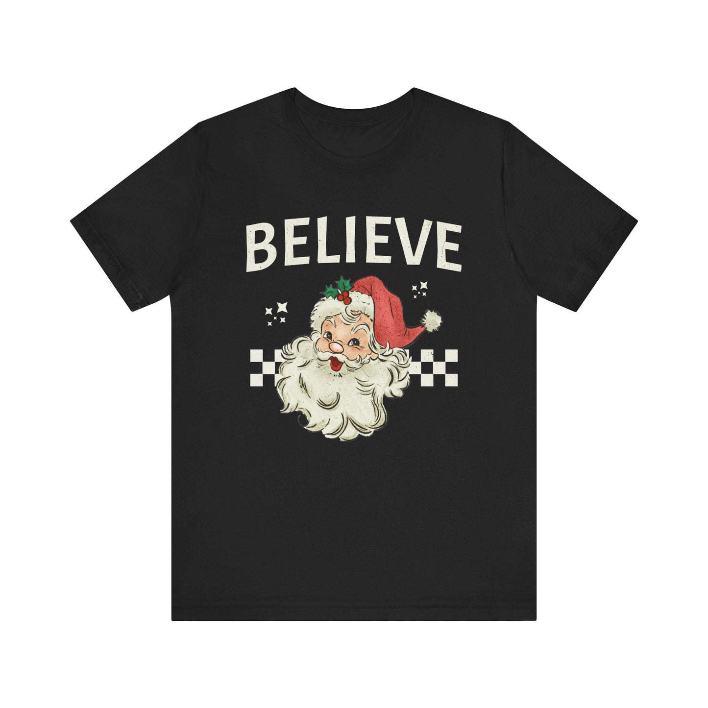 Believe & Santa Unisex Christmas T-shirt